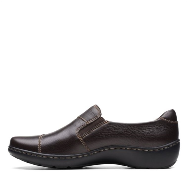 Cora Harbour Cuero Marrón Oscuro Clarks Cuero Marrón Oscuro