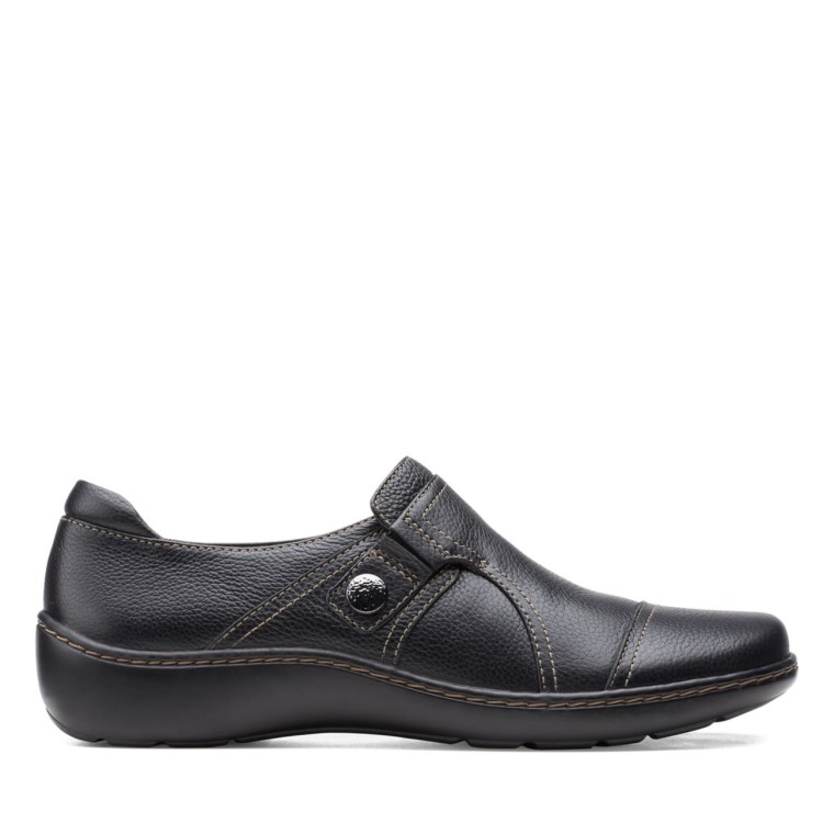 Cora Amapola Negro Caído Clarks Negro Caído