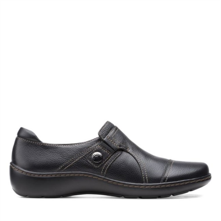 Cora Amapola Negro Caído Clarks Negro Caído
