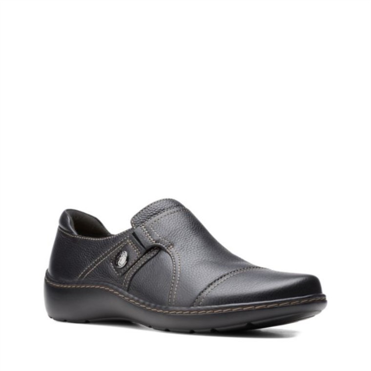 Cora Amapola Negro Caído Clarks Negro Caído