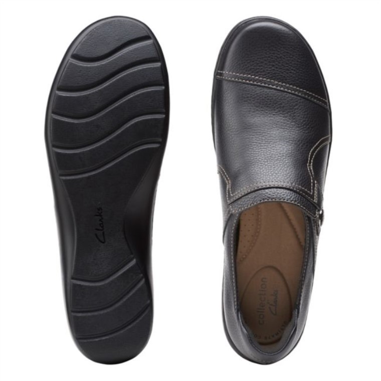 Cora Amapola Negro Caído Clarks Negro Caído