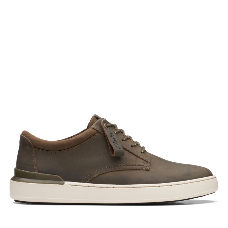 Court Lite Derby Piel Oliva Clarks Piel Oliva