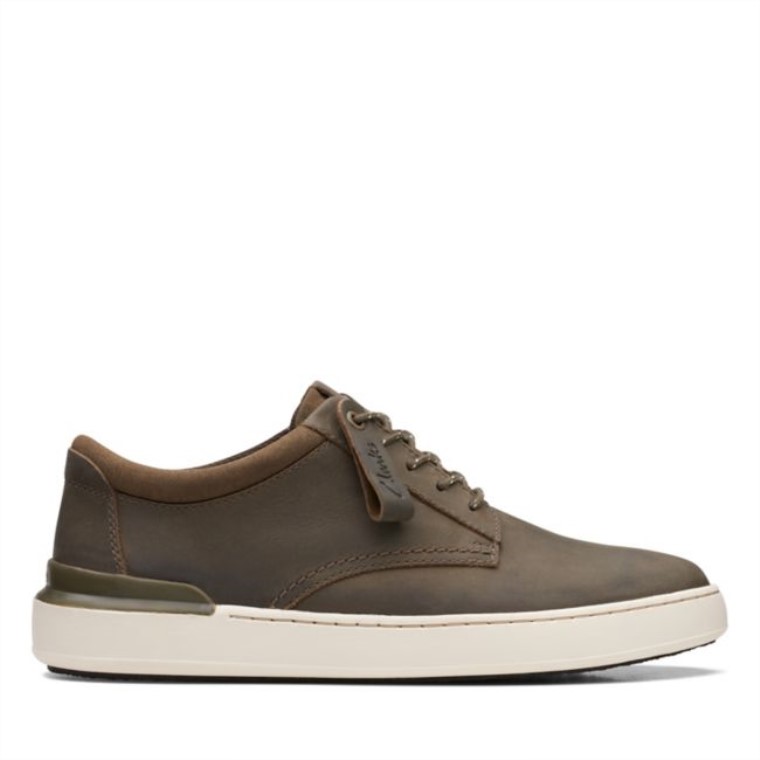 Court Lite Derby Piel Oliva Clarks Piel Oliva