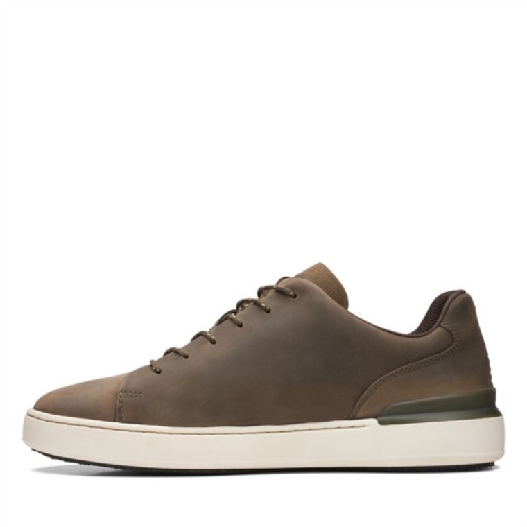 Corte Lite Encaje Oliva Cuero Clarks Oliva Cuero