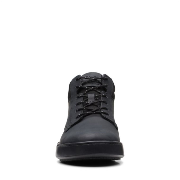 Court Lite Mid Cuero Negro Cuero Negro Clarks