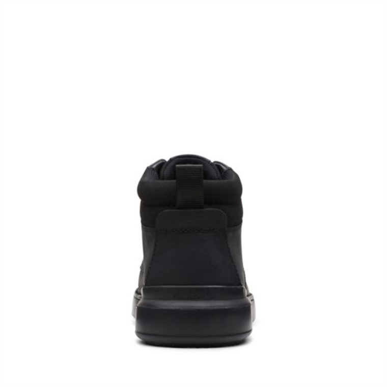 Court Lite Mid Cuero Negro Cuero Negro Clarks