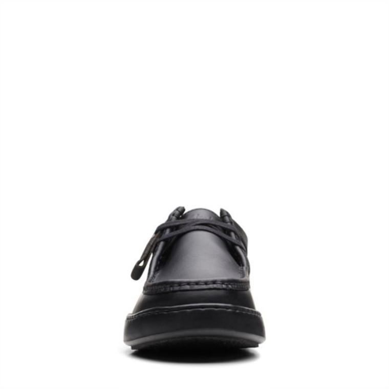 Court Lite Wally Cuero Negro Cuero Negro Clarks