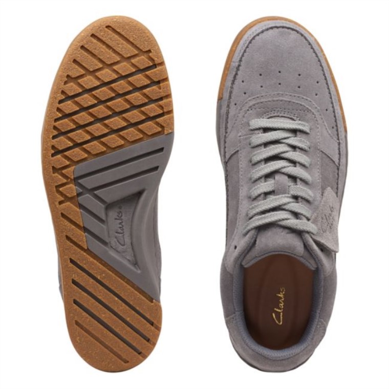 Corte Artesanal Encaje Ante Gris Clarks Ante Gris