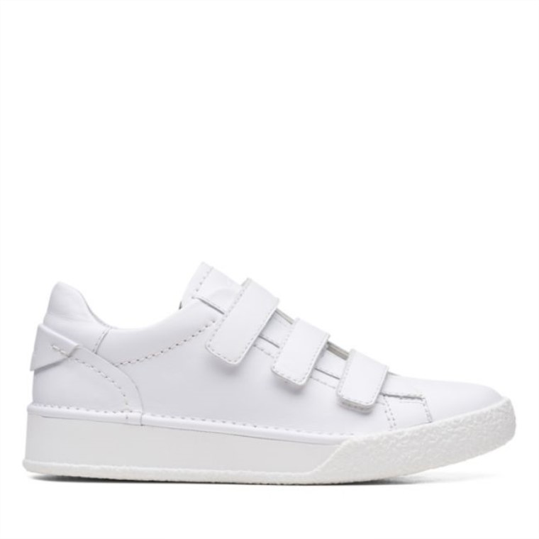 Correa De Copa Hecha A Mano Cuero Blanco Clarks Cuero Blanco