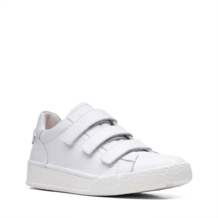 Correa De Copa Hecha A Mano Cuero Blanco Clarks Cuero Blanco