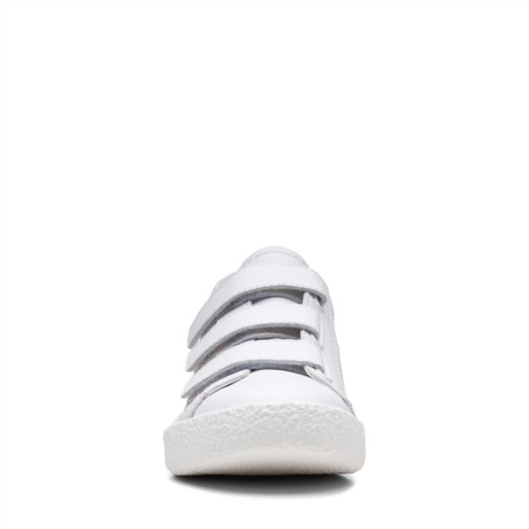 Correa De Copa Hecha A Mano Cuero Blanco Clarks Cuero Blanco