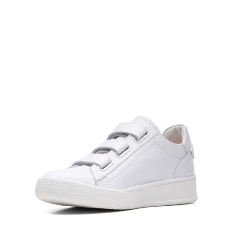 Correa De Copa Hecha A Mano Cuero Blanco Clarks Cuero Blanco