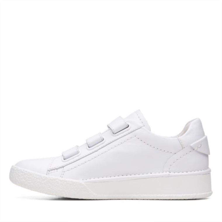 Correa De Copa Hecha A Mano Cuero Blanco Clarks Cuero Blanco