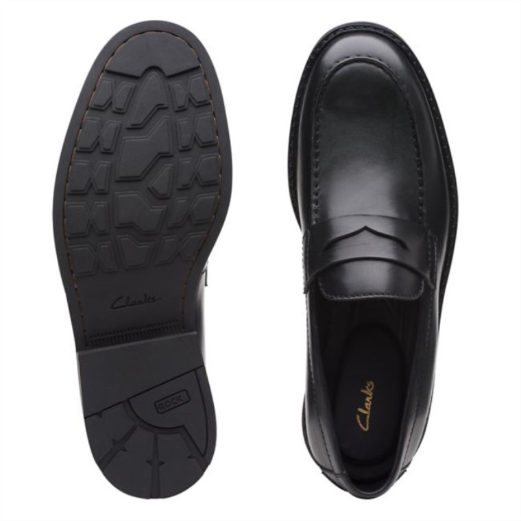 Artesanía Evan Facilidad Negras Negras Clarks