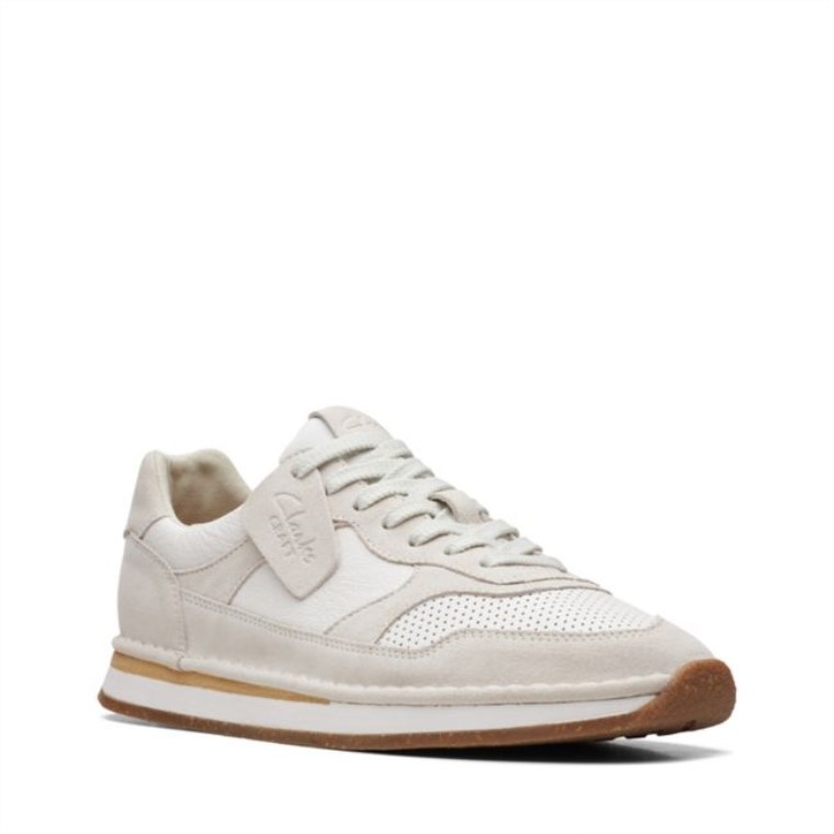 Carrera Artesanal Para Blanco Clarks Blancos