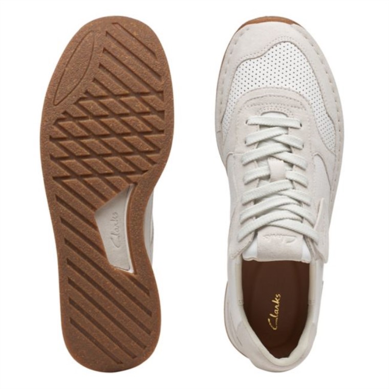 Carrera Artesanal Para Blanco Clarks Blancos