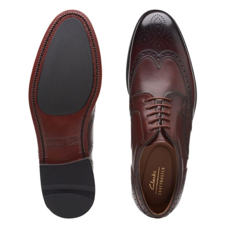 Ala Craftdean Cuero Marrón Oscuro Cuero Marrón Oscuro Clarks
