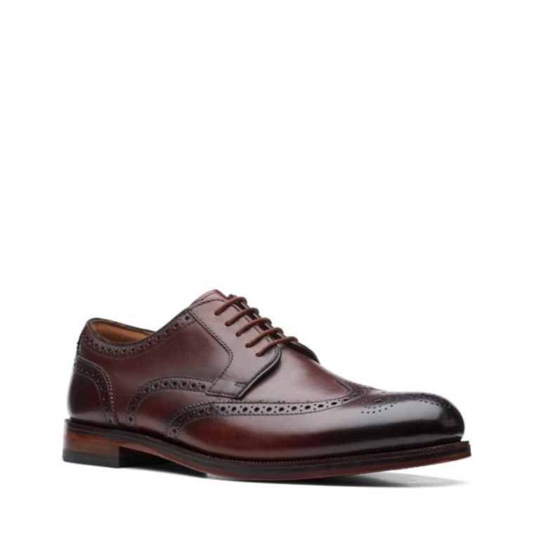 Ala Craftdean Cuero Marrón Oscuro Cuero Marrón Oscuro Clarks