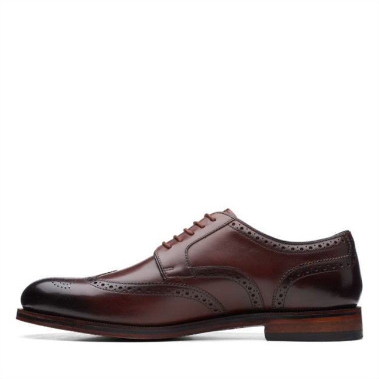 Ala Craftdean Cuero Marrón Oscuro Cuero Marrón Oscuro Clarks