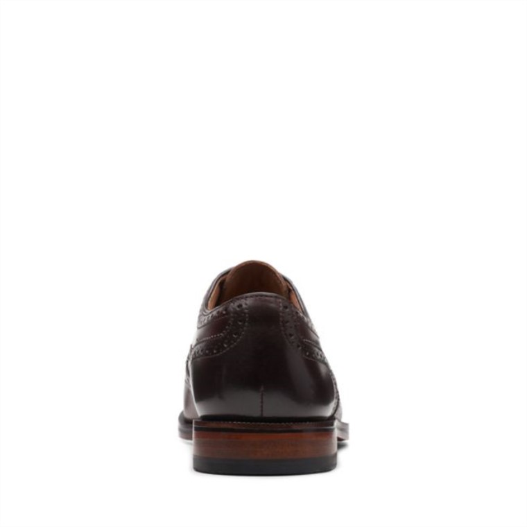 Ala Craftdean Cuero Marrón Oscuro Cuero Marrón Oscuro Clarks