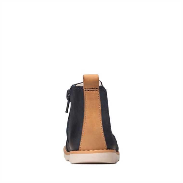 Corona Halo Infante Cuero Azul Marino Cuero Azul Marino Clarks