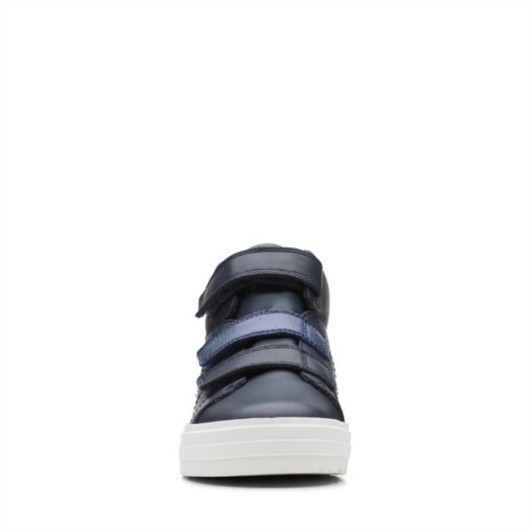 Cuero Azul Oscuro Nova Fun Kid Cuero Azul Oscuro Clarks