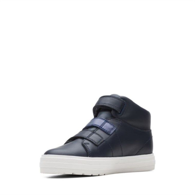 Cuero Azul Oscuro Nova Fun Kid Cuero Azul Oscuro Clarks