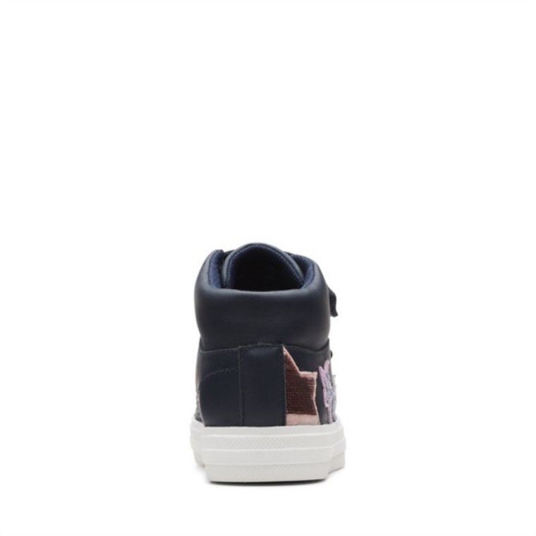 Cuero Azul Oscuro Nova Fun Kid Cuero Azul Oscuro Clarks