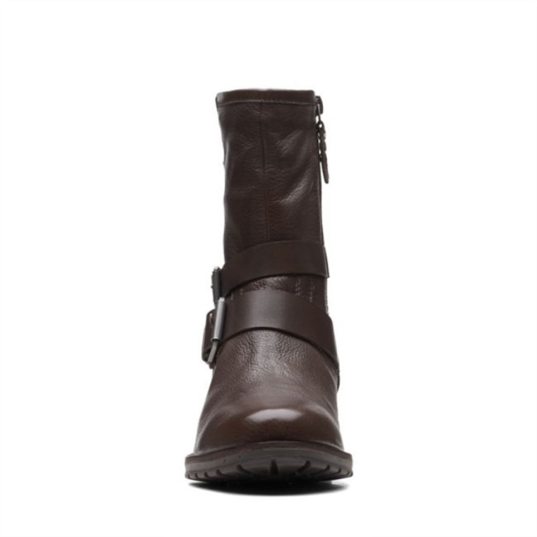 Marrón Oscuro Clarks Clarkwell Marrón Oscuro Medio