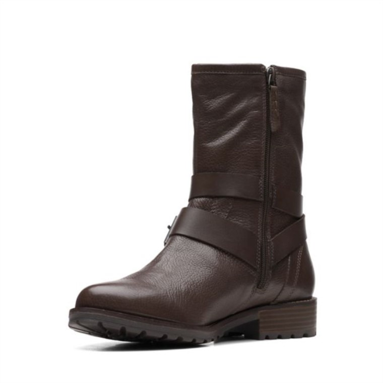 Marrón Oscuro Clarks Clarkwell Marrón Oscuro Medio