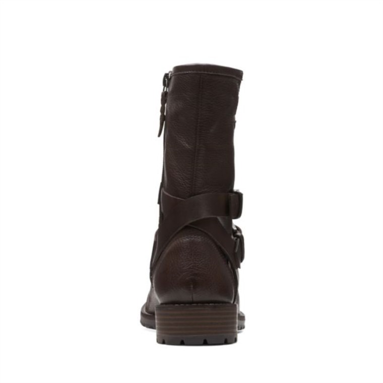 Marrón Oscuro Clarks Clarkwell Marrón Oscuro Medio