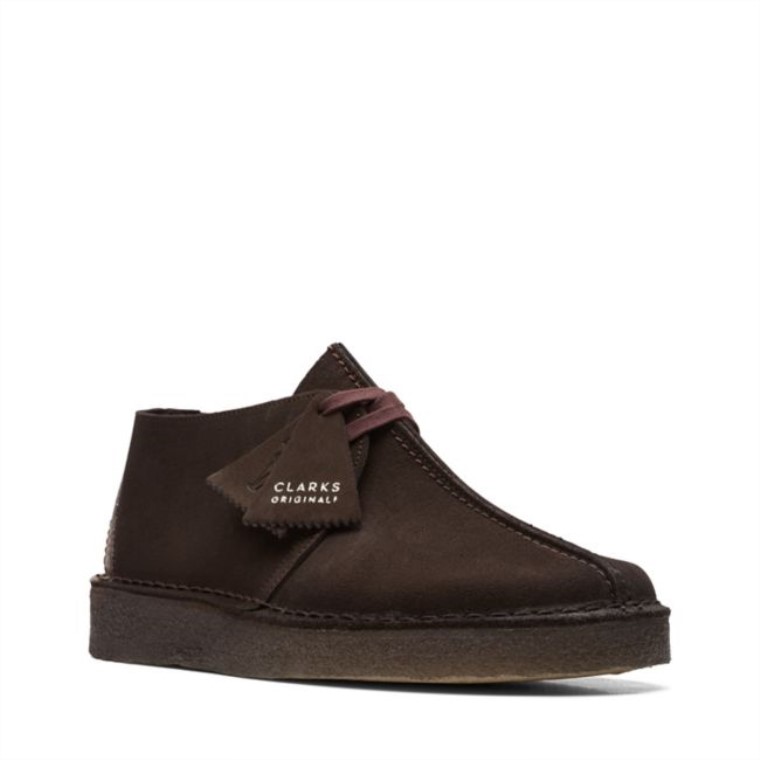 Marrón Oscuro Clarks Caminata Por El Desierto Marrón Oscuro