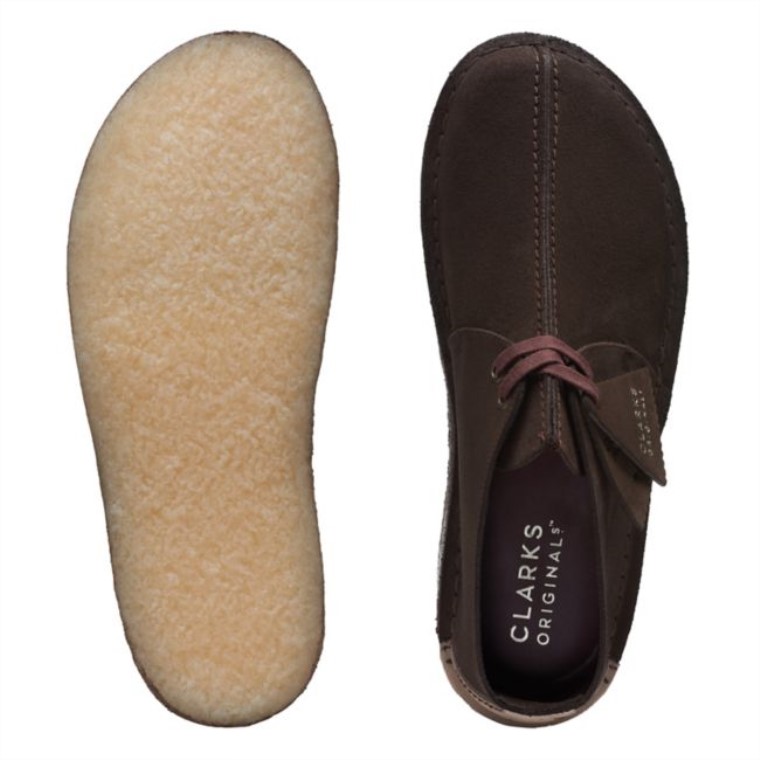 Marrón Oscuro Clarks Caminata Por El Desierto Marrón Oscuro