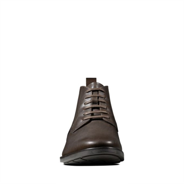 Cuero Marrón Oscuro Clarks Ronnie Up Gore-tex Cuero Marrón Oscuro