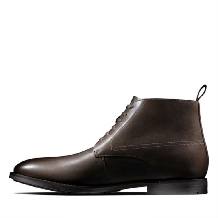 Cuero Marrón Oscuro Clarks Ronnie Up Gore-tex Cuero Marrón Oscuro