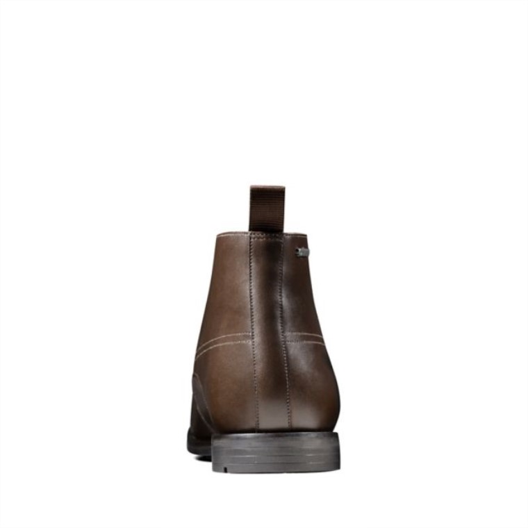 Cuero Marrón Oscuro Clarks Ronnie Up Gore-tex Cuero Marrón Oscuro