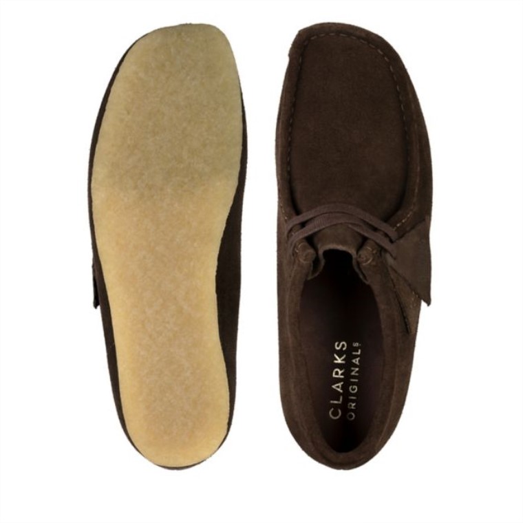 Antes De Marrón Oscuro Clarks Wallabee