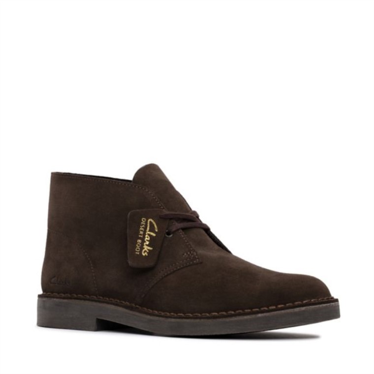 Botas Safari De Ante Marrón Oscuro Evo Clarks De Ante Marrón Oscuro