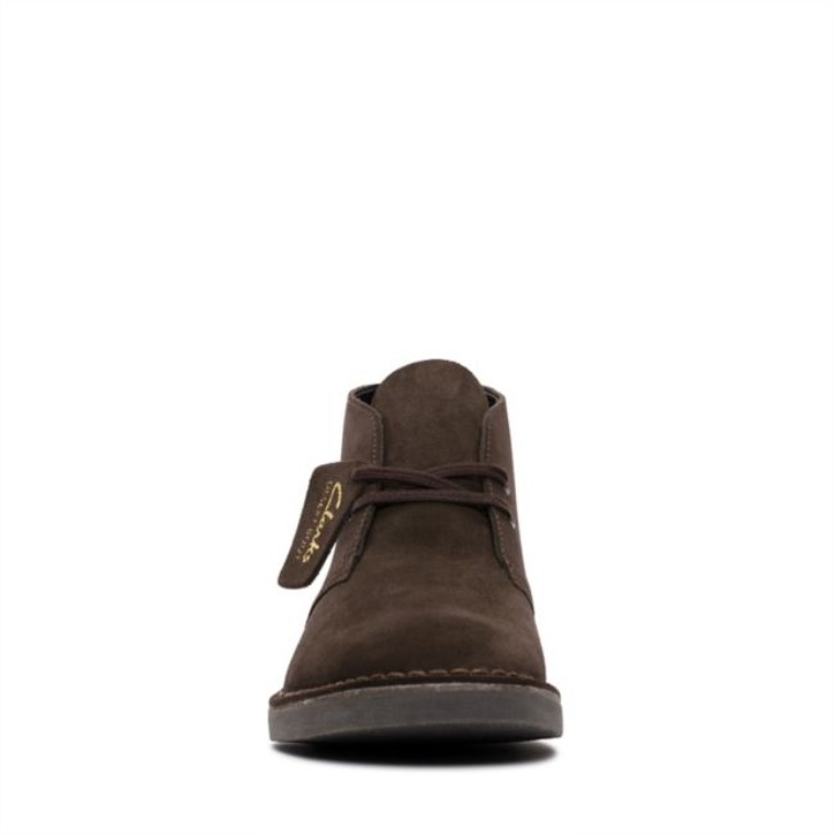 Botas Safari De Ante Marrón Oscuro Evo Clarks De Ante Marrón Oscuro