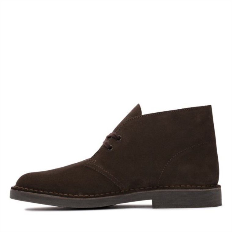 Botas Safari De Ante Marrón Oscuro Evo Clarks De Ante Marrón Oscuro
