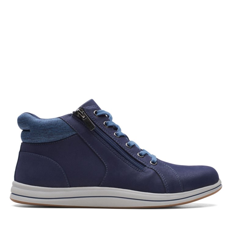 Azul Marino Oscuro Clarks Brisa Deslizante Azul Marino Oscuro