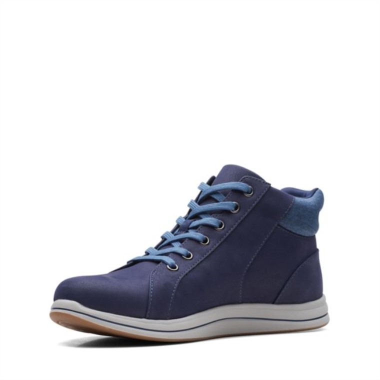 Azul Marino Oscuro Clarks Brisa Deslizante Azul Marino Oscuro
