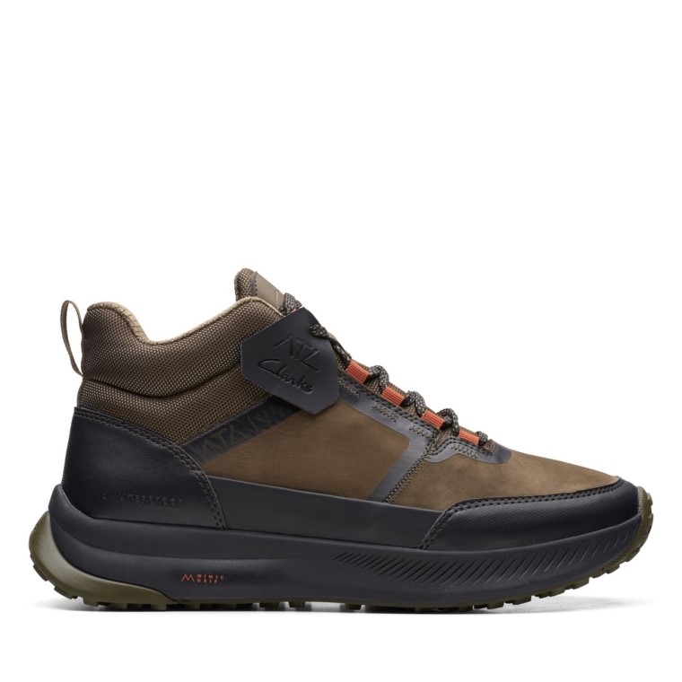 Combi Verde Oliva Oscuro Clarks Atl Trail Up Impermeable Combi Verde Oliva Oscuro