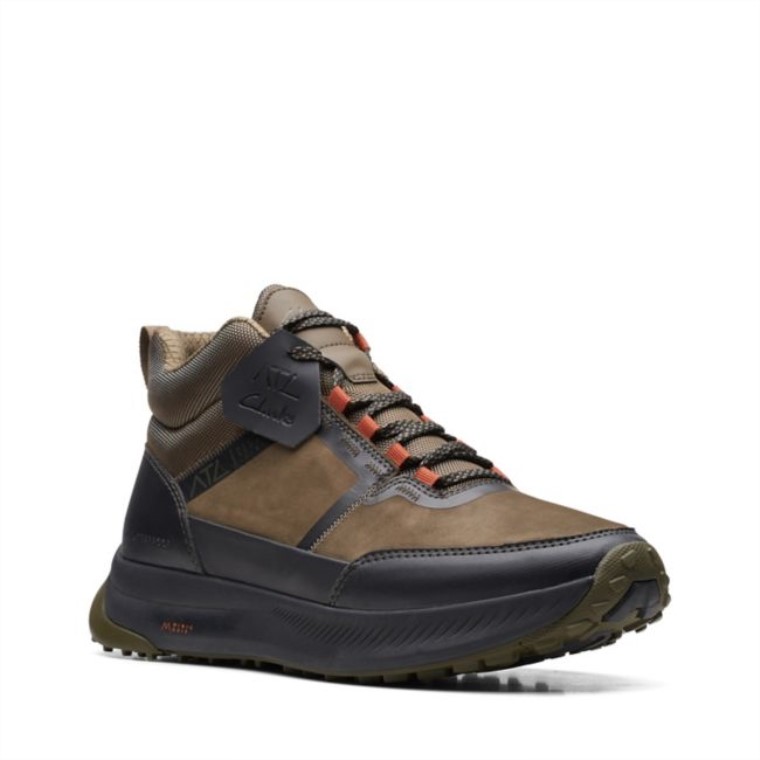 Combi Verde Oliva Oscuro Clarks Atl Trail Up Impermeable Combi Verde Oliva Oscuro
