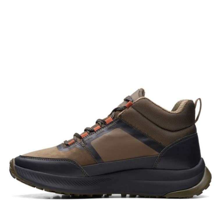 Combi Verde Oliva Oscuro Clarks Atl Trail Up Impermeable Combi Verde Oliva Oscuro