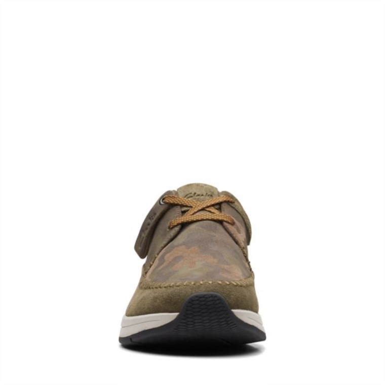 Combi Verde Oliva Oscuro Clarks Costa Lite Weave Combi Verde Oliva Oscuro