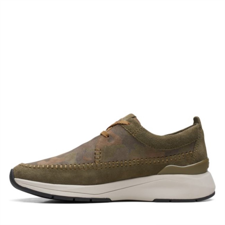 Oliva Oscuro Combi Clarks Costa Lite Tejido