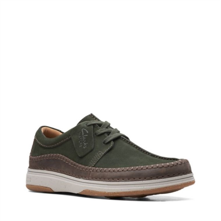Combi Verde Oliva Oscuro Clarks Nature 5 Corbata Combi Verde Oliva Oscuro