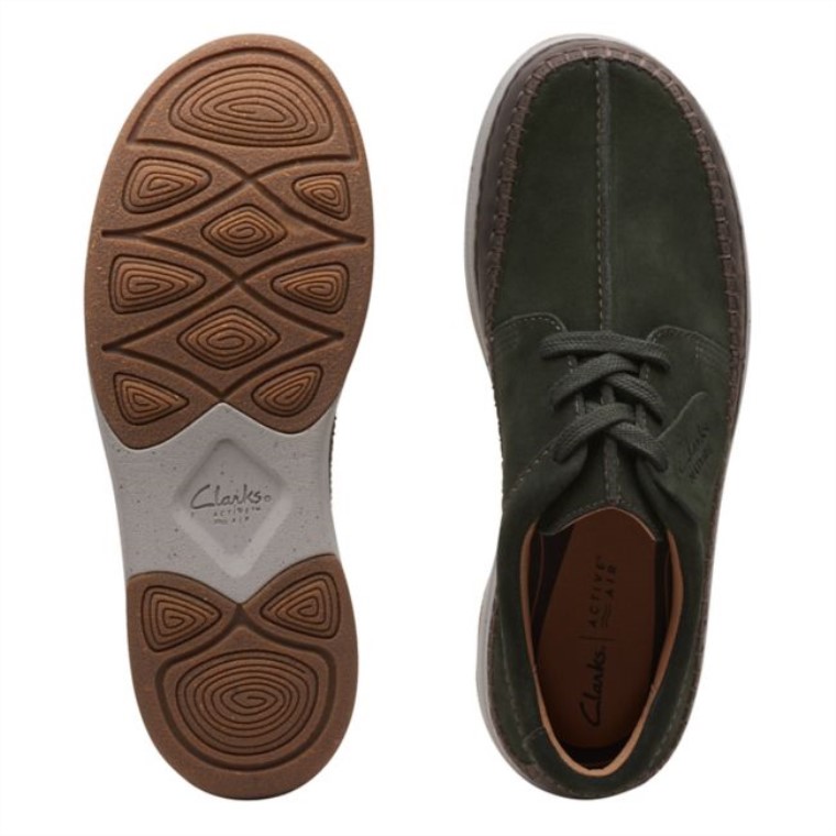 Combi Verde Oliva Oscuro Clarks Nature 5 Corbata Combi Verde Oliva Oscuro