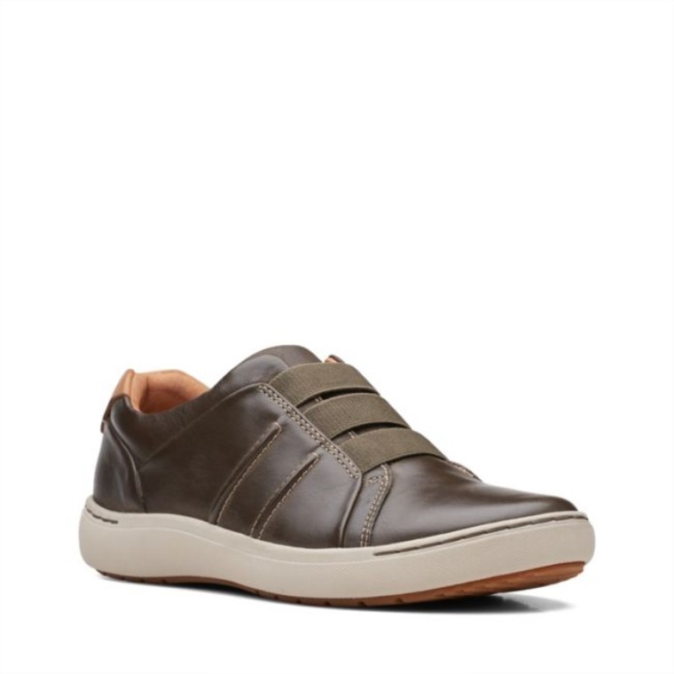 Cuero Oliva Oscuro Nalle Easy Cuero Oliva Oscuro Clarks